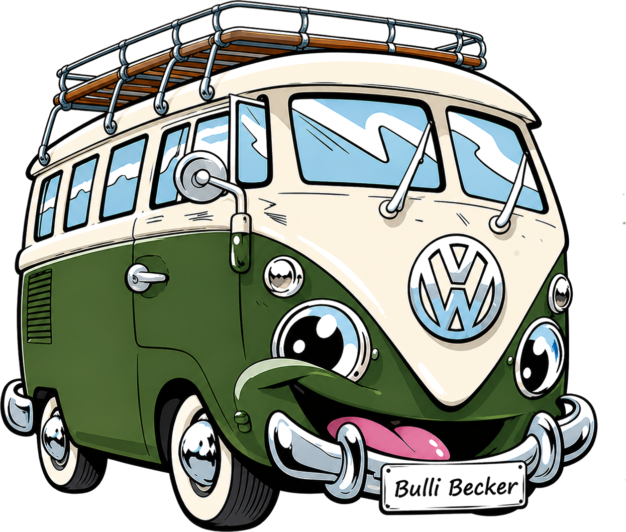 BulliBecker VW Bulli Illustration
